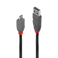 Lindy 0.5m USB 2.0 Type A to Micro-B Cable - Gold Plated Lindy 0.5m USB 2.0 Type A to Micro-B Cable - Gold Plated